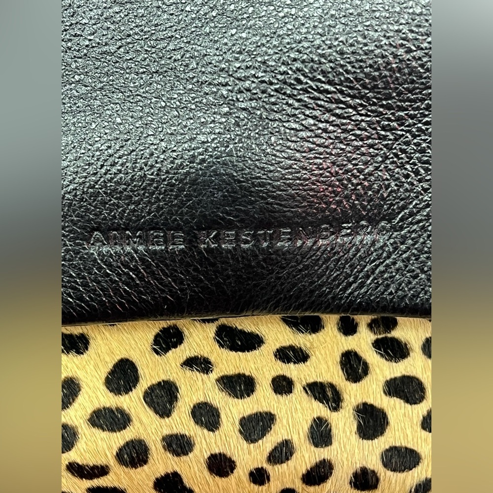 Aimee Kestenberg Women’s Braodway Mini Purse Calf Hair Cheetah - Picture 5 of 6